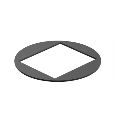 Galeco - square system STEEL - pipe flap