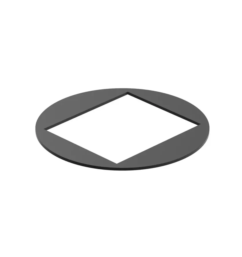 Galeco - square system STEEL - pipe flap