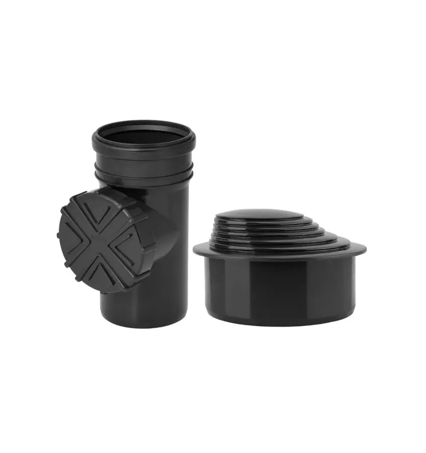 Galeco - čtvercový systém STAL - 110 svislých revizí s redukcí