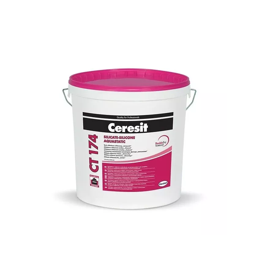 Ceresit - tynk silikatowo - silikonowy CT 174 Double Dry