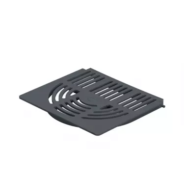 Galeco - semicircular system STEEL - flap above the basket for the settling tank