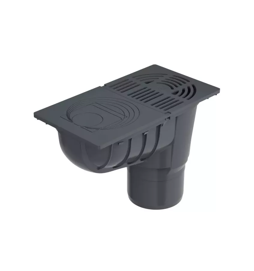 Galeco - semicircular system STEEL - universal sedimentation tank with a basket and flaps