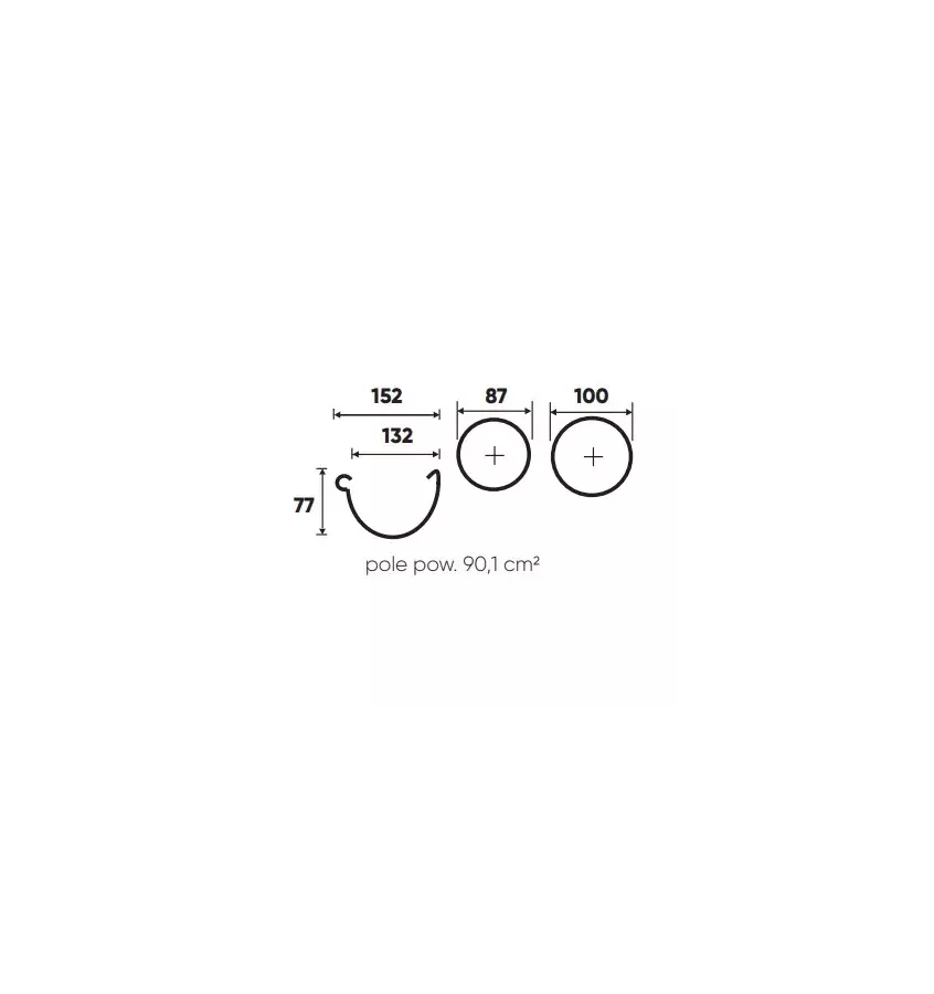 Galeco - půlkruhový systém OCEL - těsnící oblouk 90 °