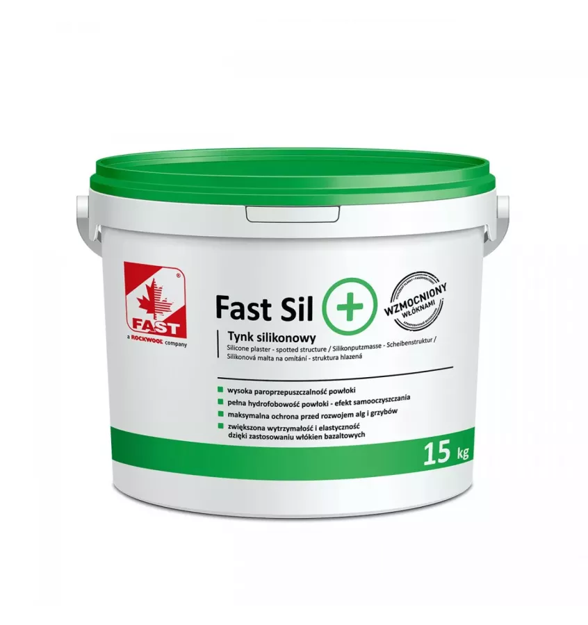 Fast - silikonová omítka s čedičovými vlákny Fast SIL +