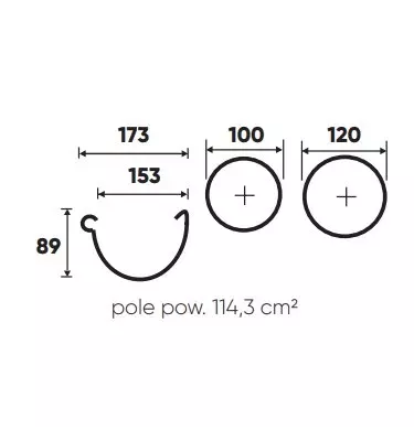 Galeco - půlkruhový systém OCEL - ohyb 90 °