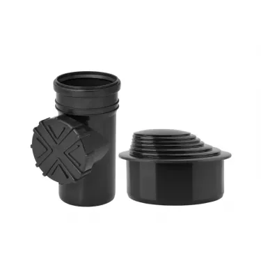 Galeco - půlkruhový systém OCEL - svislá revize 110 s redukcí