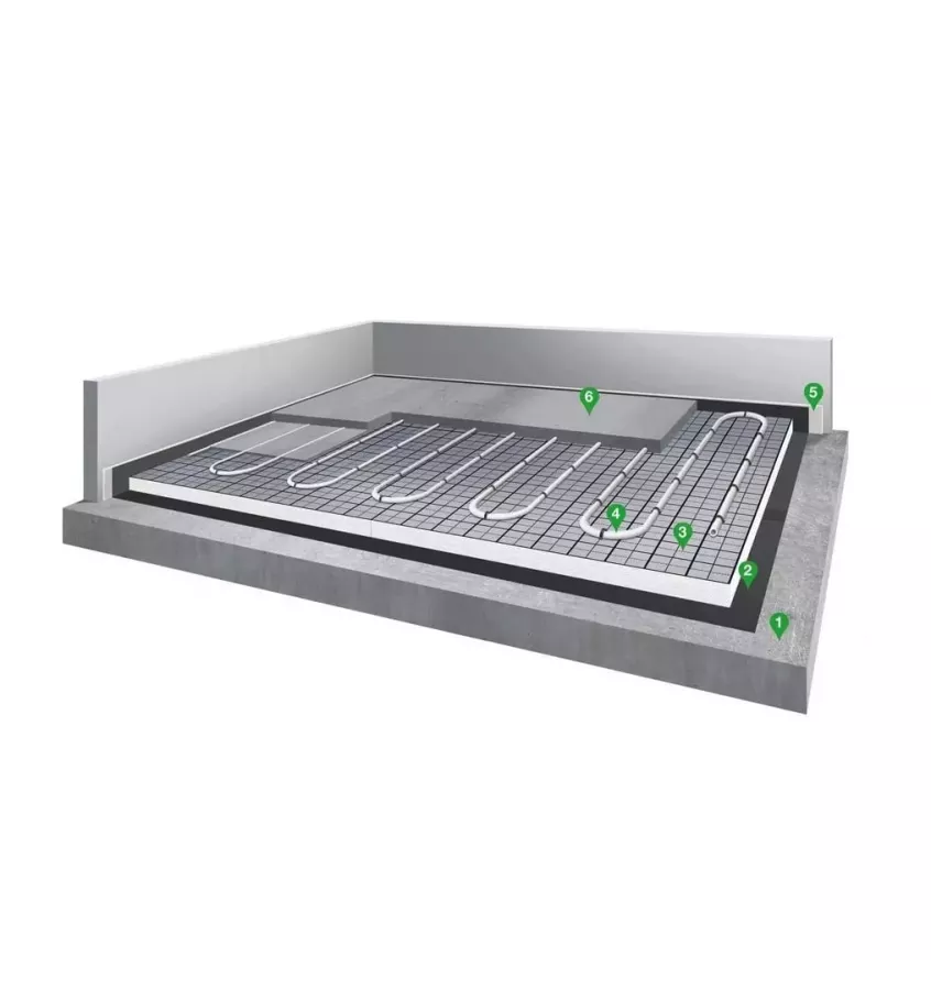 Yetico - polystyrene board for Twin Acustic underfloor heating