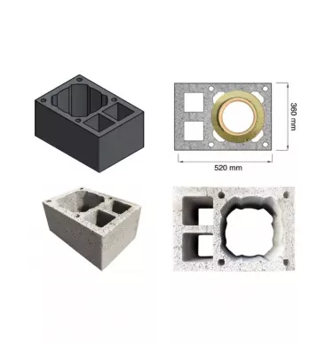 Schiedel - universal chimney system Wulkan CI-Eko with double ventilation