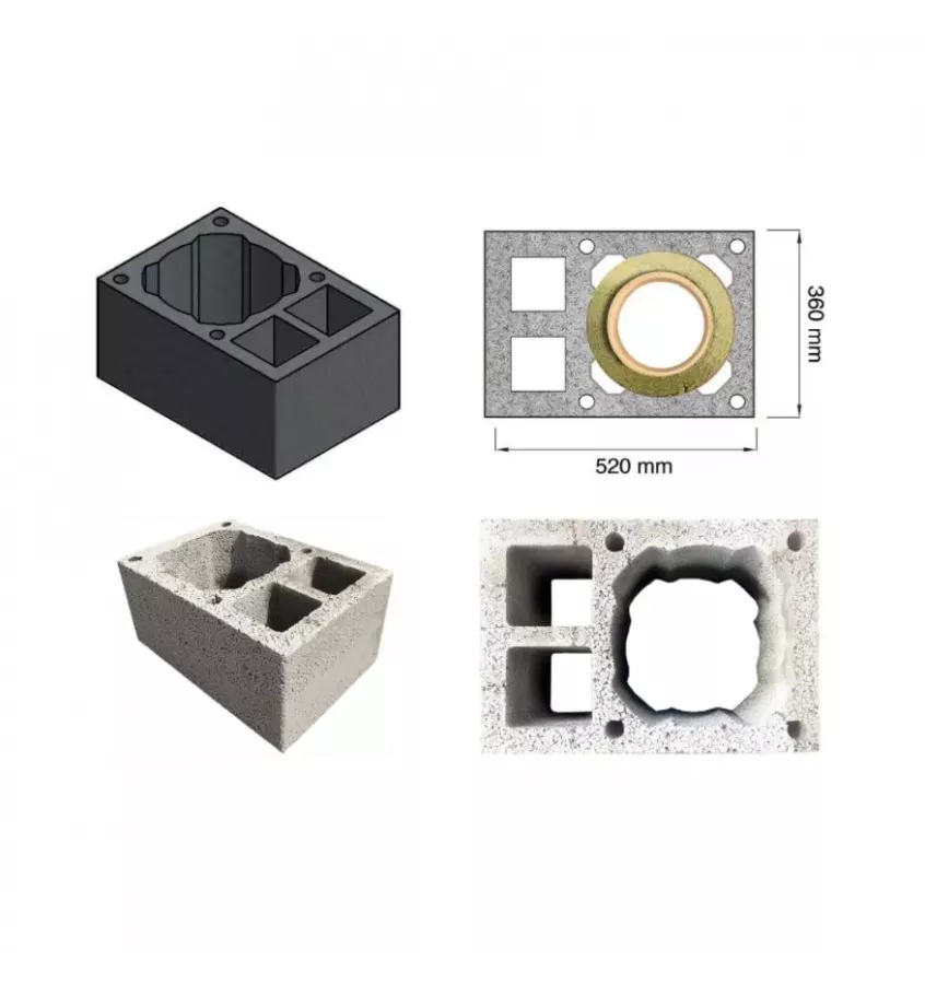 Schiedel - universal chimney system Wulkan CI-Eko with double ventilation