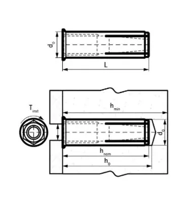 Walraven - reduced mechanical drive anchor WDI1R
