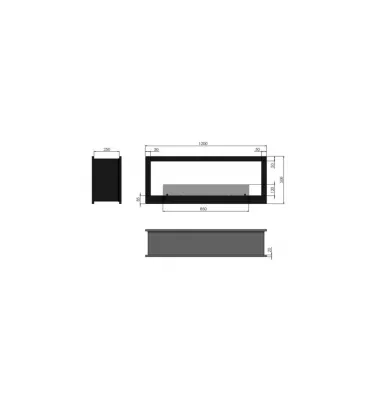 Infire - biokominek 2 Side 1200