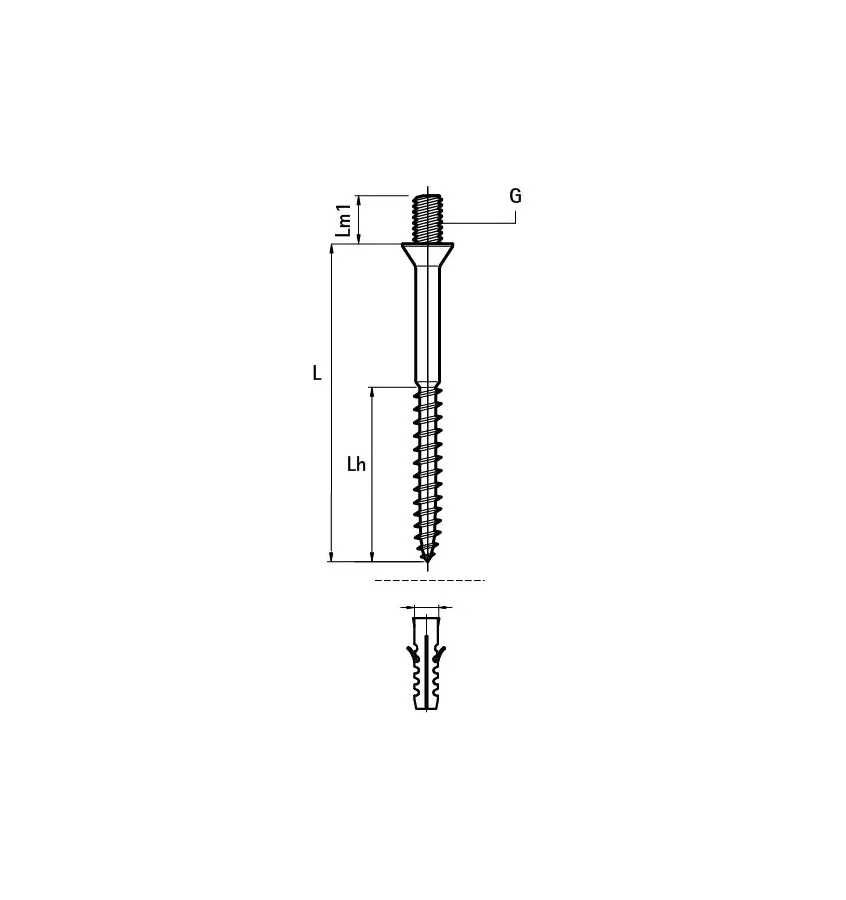 Walraven - Hanger bolt with BIS collar
