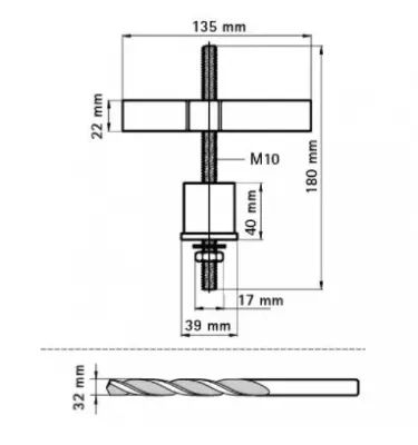 Walraven - Swinging dowel with BIS collar