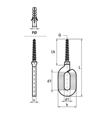 Walraven - BIS Elliptical Eye Screw
