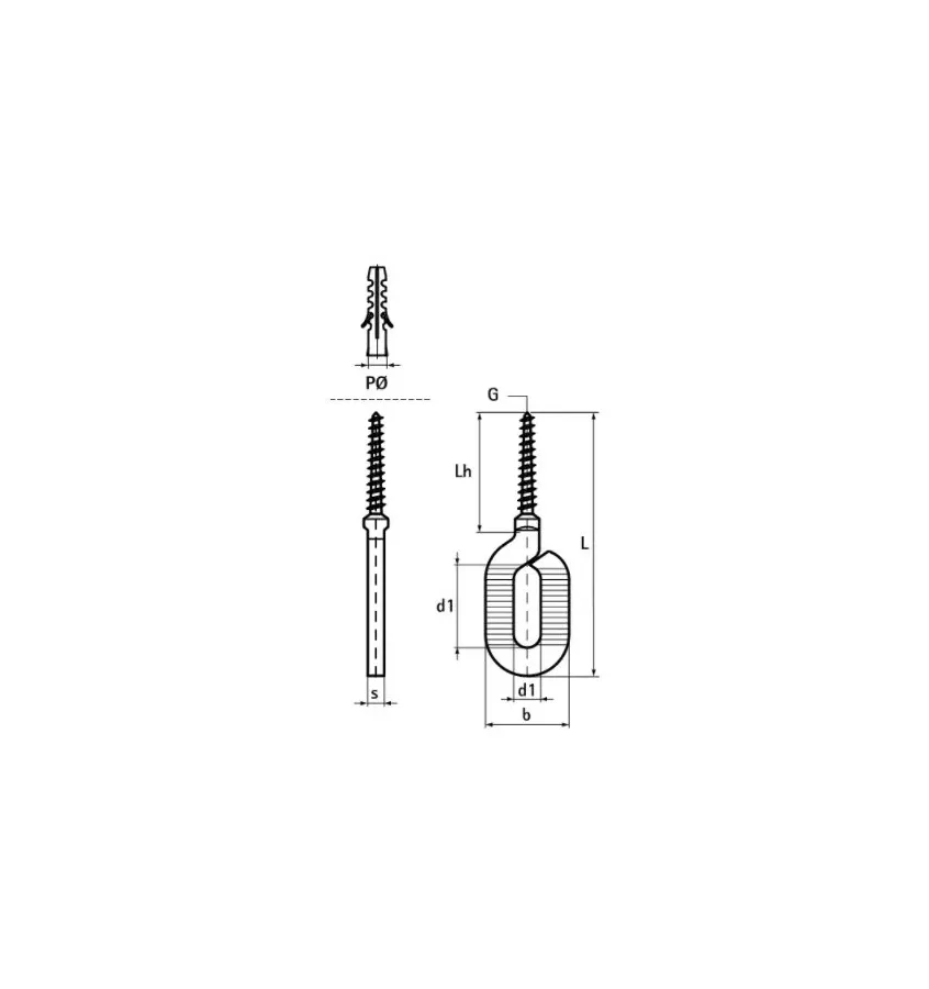Walraven - BIS Elliptical Eye Screw