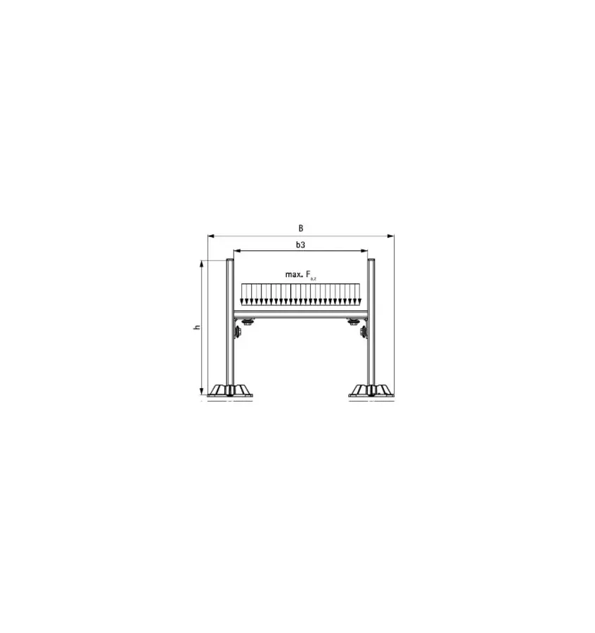 Walraven - Yeti 130 BIS montážní rám kabelového žlabu (BUP1000)