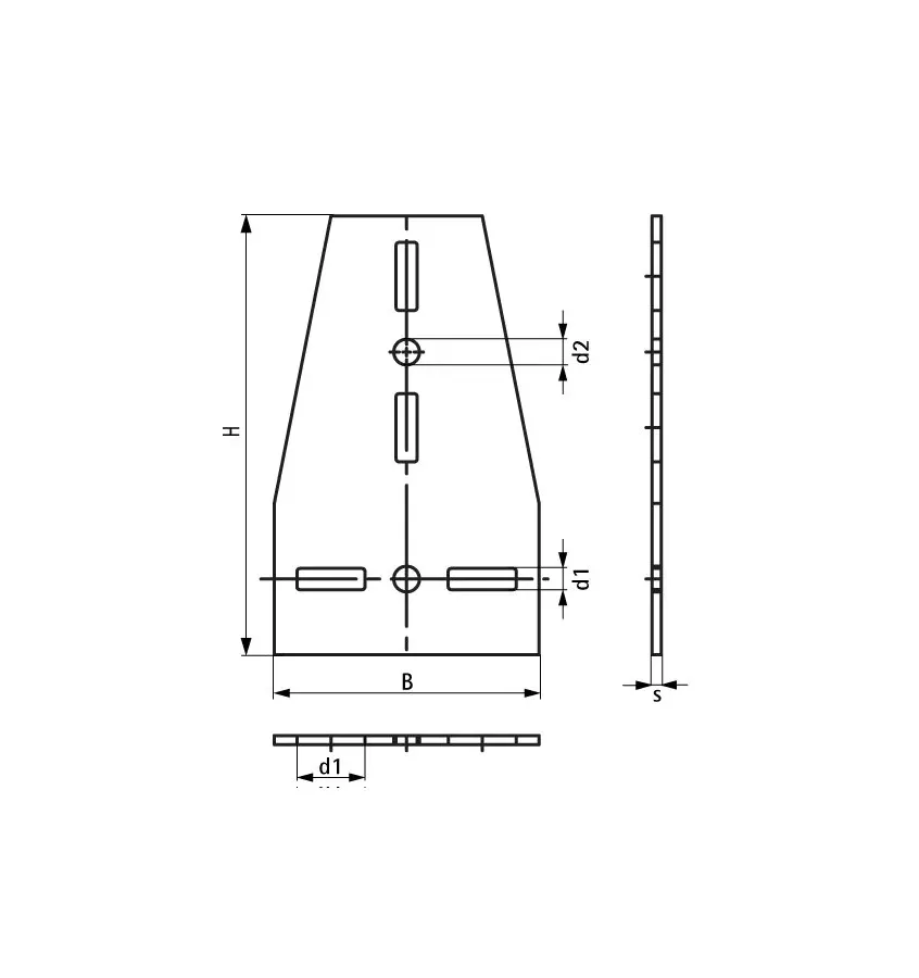 Walraven - T connector for Maxx closed profiles