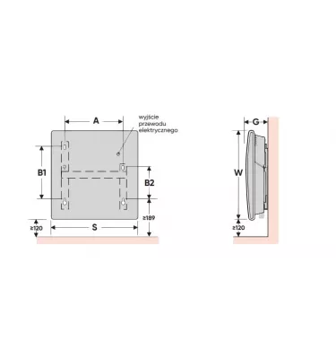Elektra - Atlantic F120 Wall convection heater