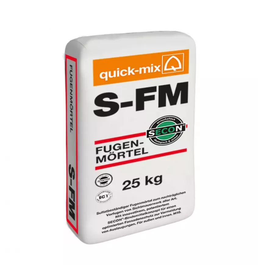 Quick-mix - S-FM cementless mortar for grouting clinker