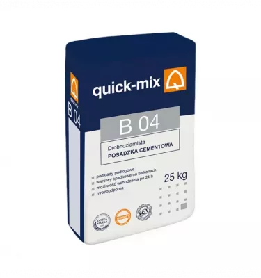 Quick-mix - posadzka cementowa drobnoziarnista B 04