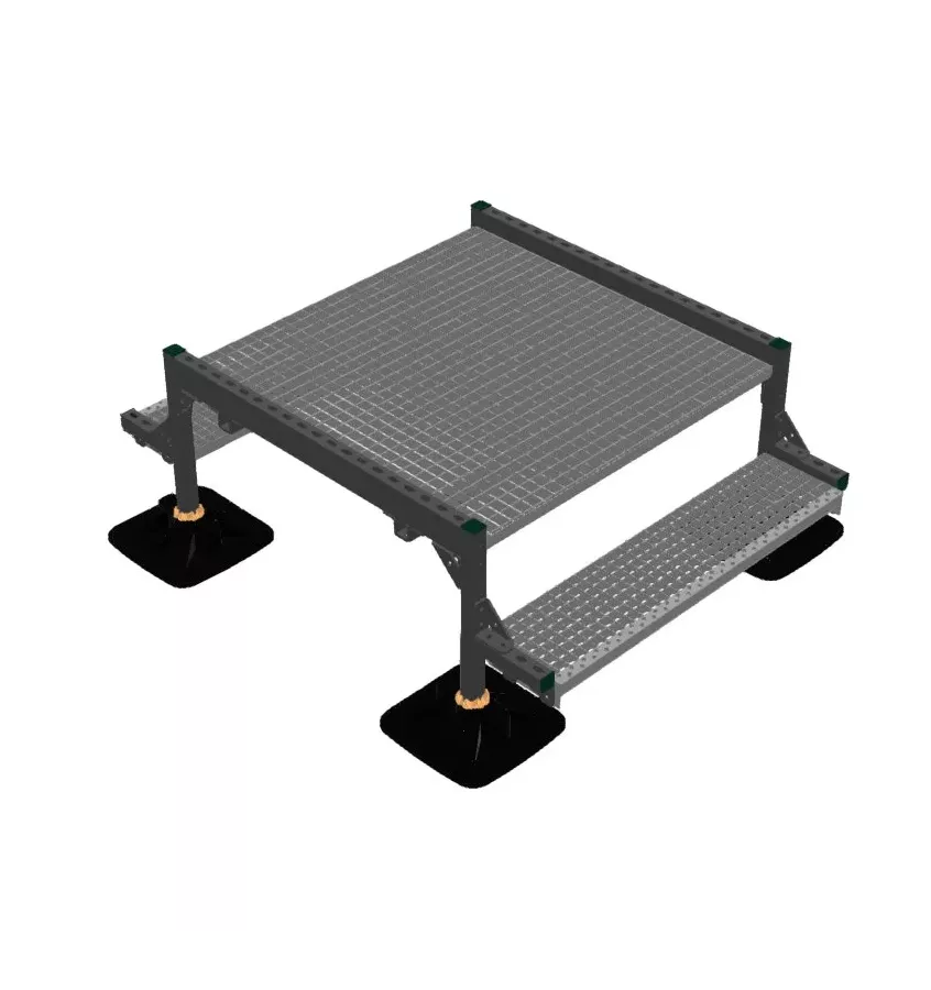 Walraven - Bridge without handrail, 2 steps each BL2S H50 W100