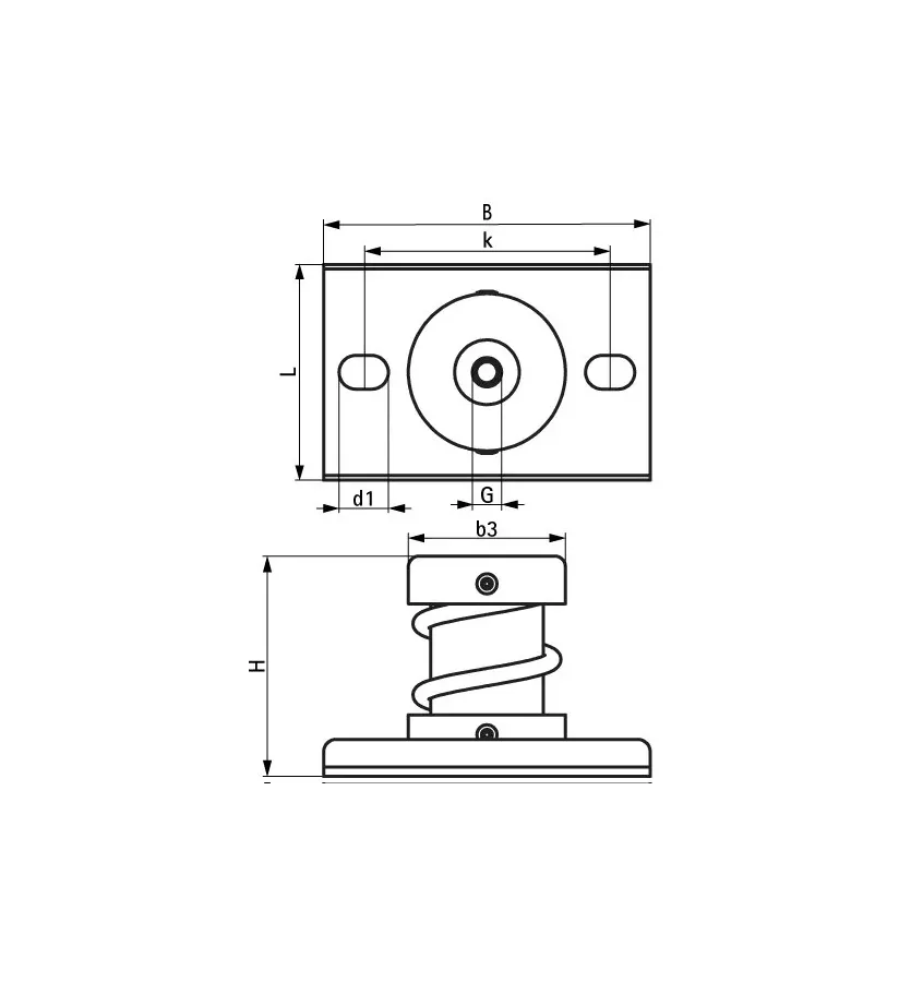 Walraven - amortyzator sprężynowy VibraTek MS-1