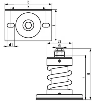 Walraven - mocowania sprężynowe VibraTek MS-1X-CBL