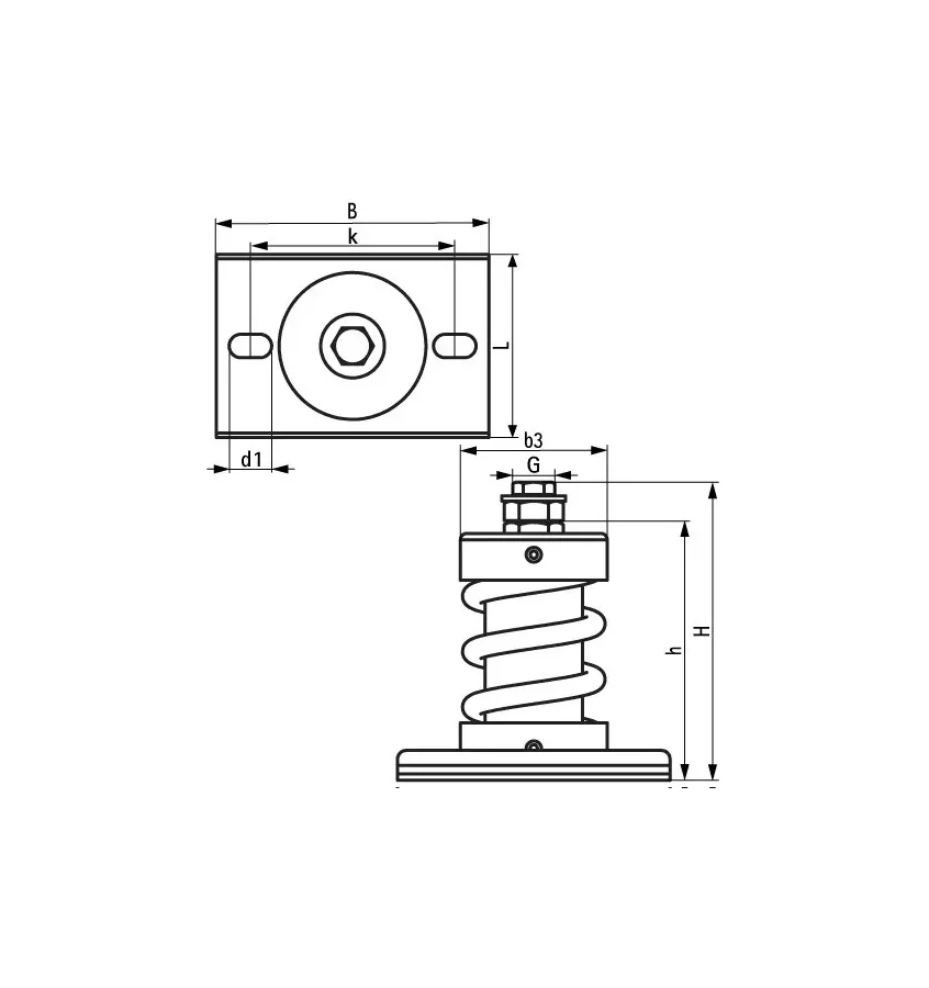 Walraven - mocowania sprężynowe VibraTek MS-1X-CBL