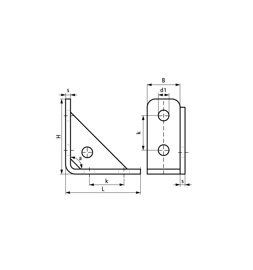 Walraven - kątownik wzmocniony Strut BIS