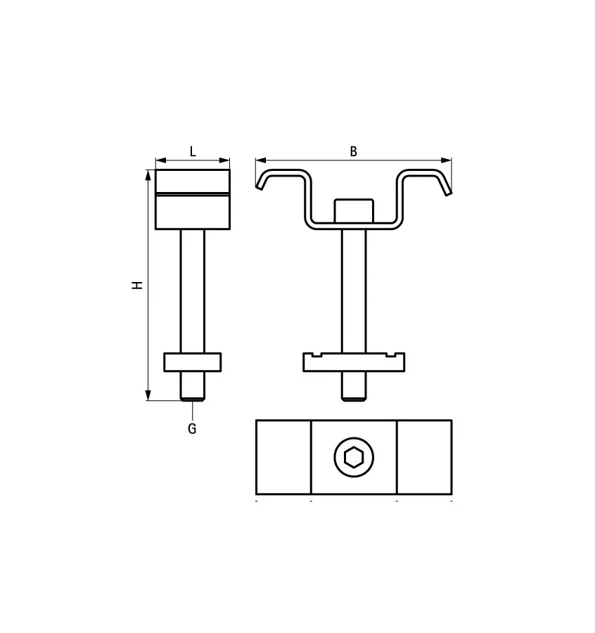 Walraven - zestaw do mocowania krat (4kpl)