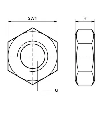 Walraven - nakrętka sześciokątna BIS 