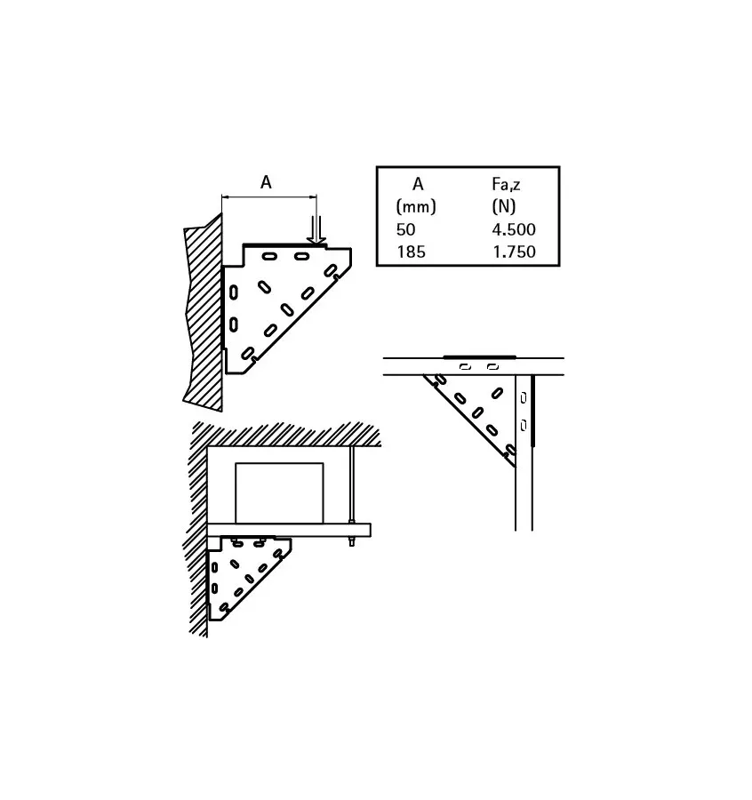 Walraven - kątownik montażowy BIS RapidStrut (BUP1000)