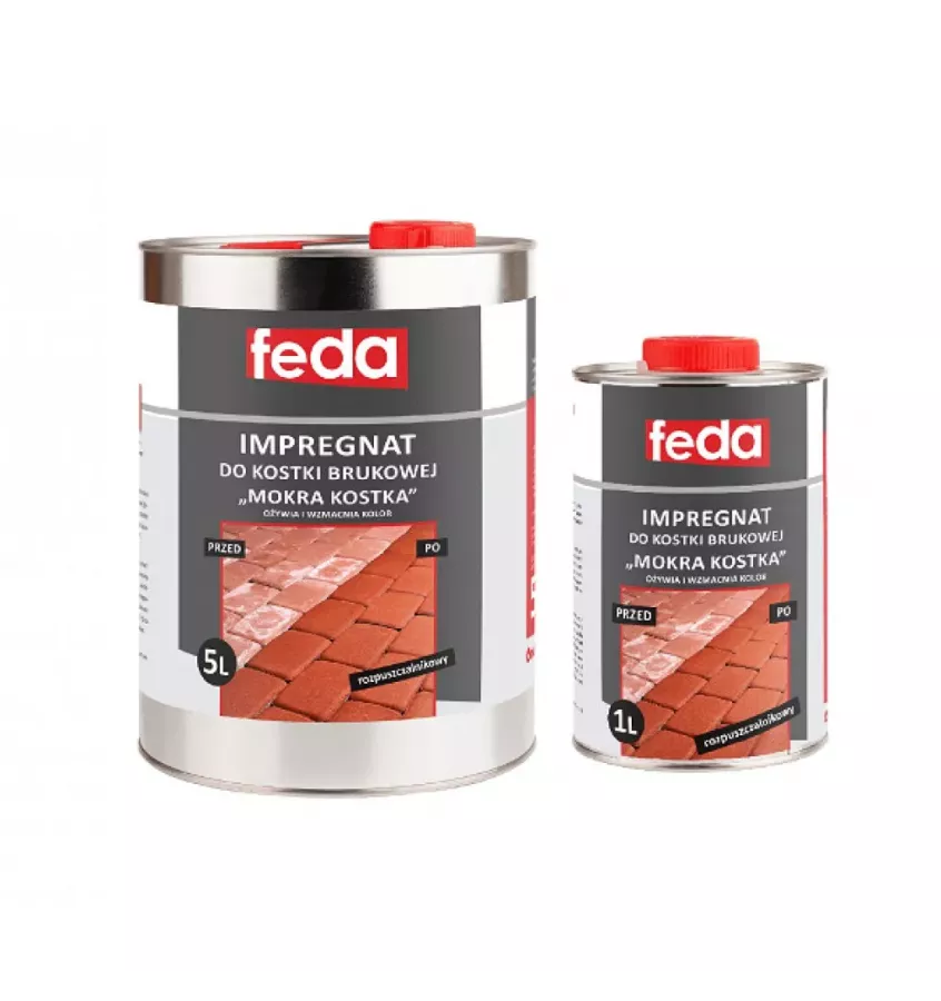 Feda - impregnat do kostki brukowej rozpuszczalnikowy Mokra Kostka
