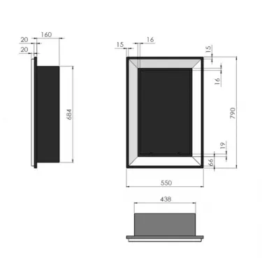 SimpleFire - biokominek Frame 550