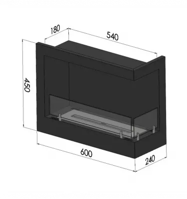 SimpleFire - biokominek Corner 600