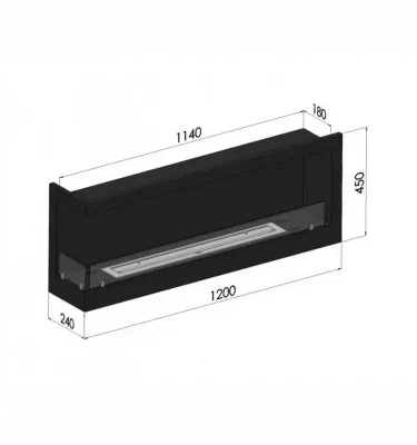 SimpleFire - biokominek Corner 1200