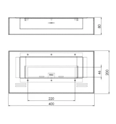 SimpleFire - biokominek SimbleBox 400