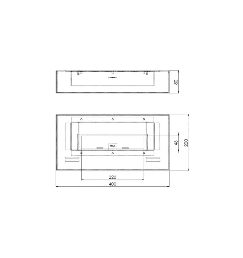 SimpleFire - biokominek SimbleBox 400