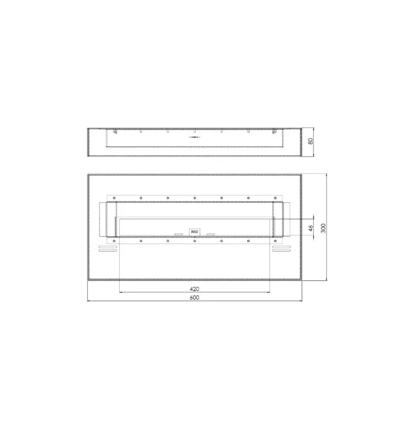SimpleFire - biokominek  SimpleBox 600