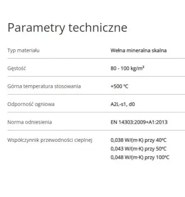 Folimpex - otulina z wełny mineralny Poolwool al