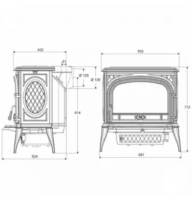 Kawmet - piecyk kominkowy S5 Premium NIKA  Eco