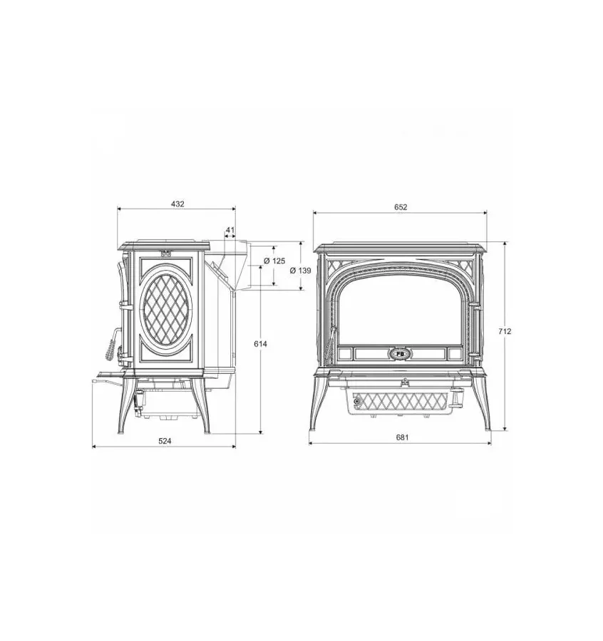 Kawmet - piecyk kominkowy S5 Premium NIKA  Eco