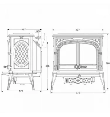 Kawmet - piecyk kominkowy S8 Premium HELIOS Eco