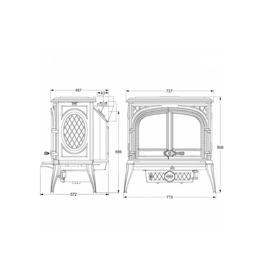 Kawmet - piecyk kominkowy S8 Premium HELIOS Eco