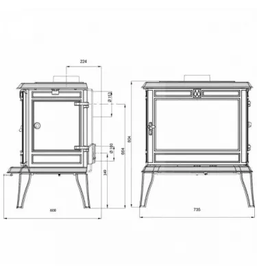Kawmet - piecyk kominkowy S12 Premium ATHENA Eco