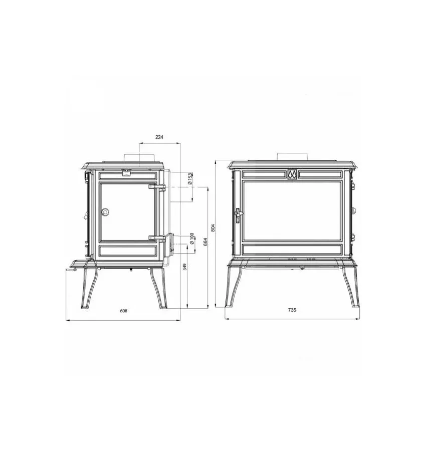 Kawmet - piecyk kominkowy S12 Premium ATHENA Eco