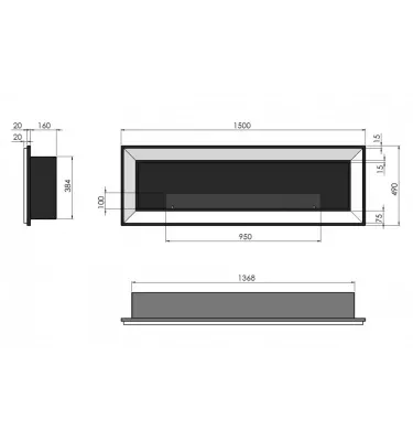 SimpleFire - biokominek Frame 1500