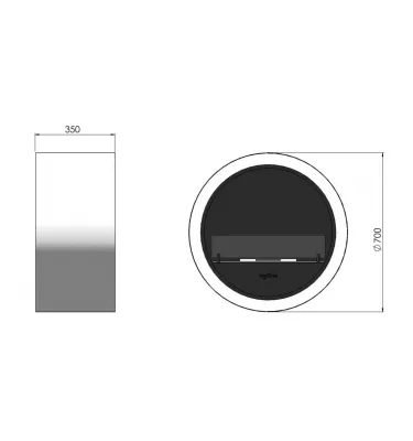 Infire - biokominek Incyrcle Wall