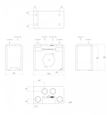 Thessla Green - rekuperator Air Pack4 400v Enthalpy