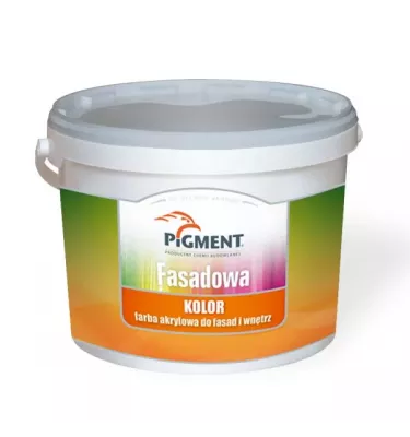 Pigment - akrylowa farba, gotowe kolory Farba Fasadowa Kolor